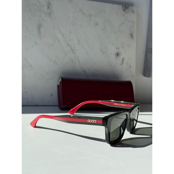 NEW Gucci GG1869S Black Squared Sunglasses $515 main image 8
